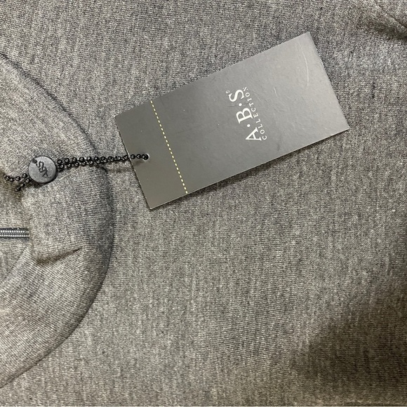 ABS Collection Gray Drop Waist Ruffle Hem Sleeveless Dress Women's Medium NWT - Picture 8 of 10